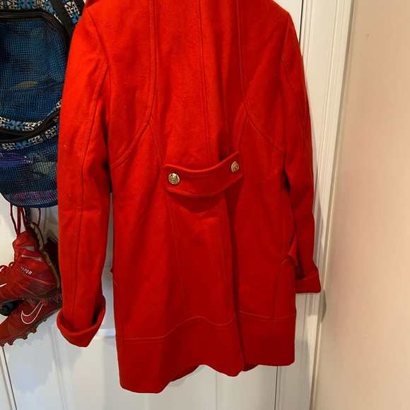 Long red pea coat - Picture 2 of 3